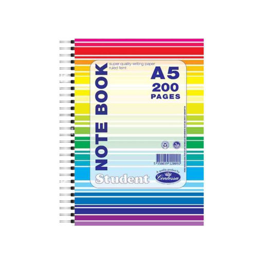 Picture of A5 SIDE SPIRAL NOTEBOOK  200PGS